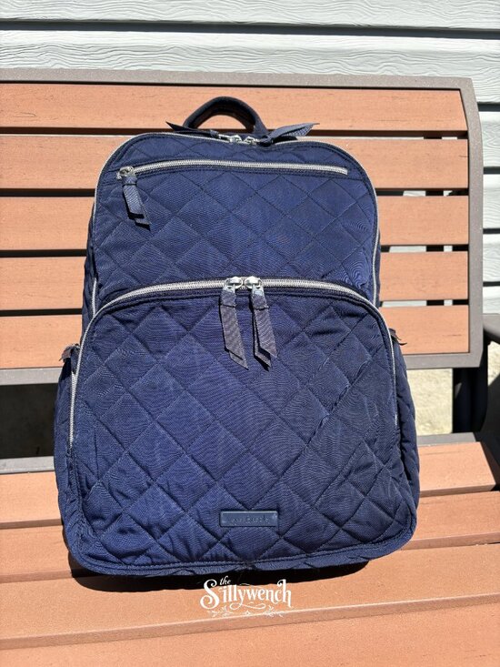 Vera Bradley Navy Commuter Backpack in Performance Twill main image 7